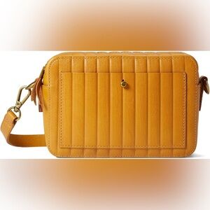 Madewell Women’s Transport Camera Leather Bag Crossbody Handbag in Tan